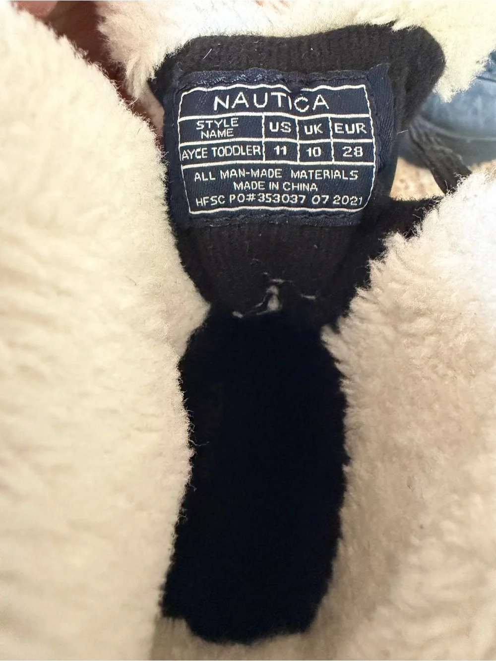Nautica Black Winter Snow Boots with Faux Fur Collar size 11 toddler